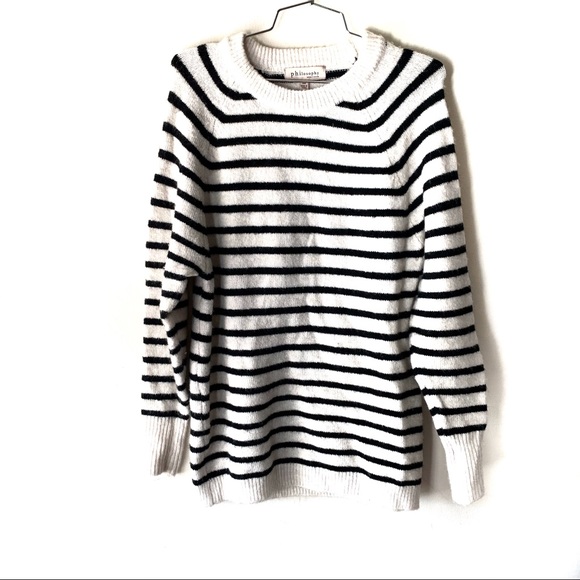 Philosophy Sweaters - NEW Philosophy Oversized Striped Pullover Sweater